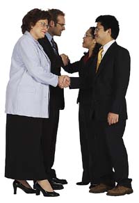 business professionals networking