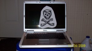 Andrea's poor dead laptop