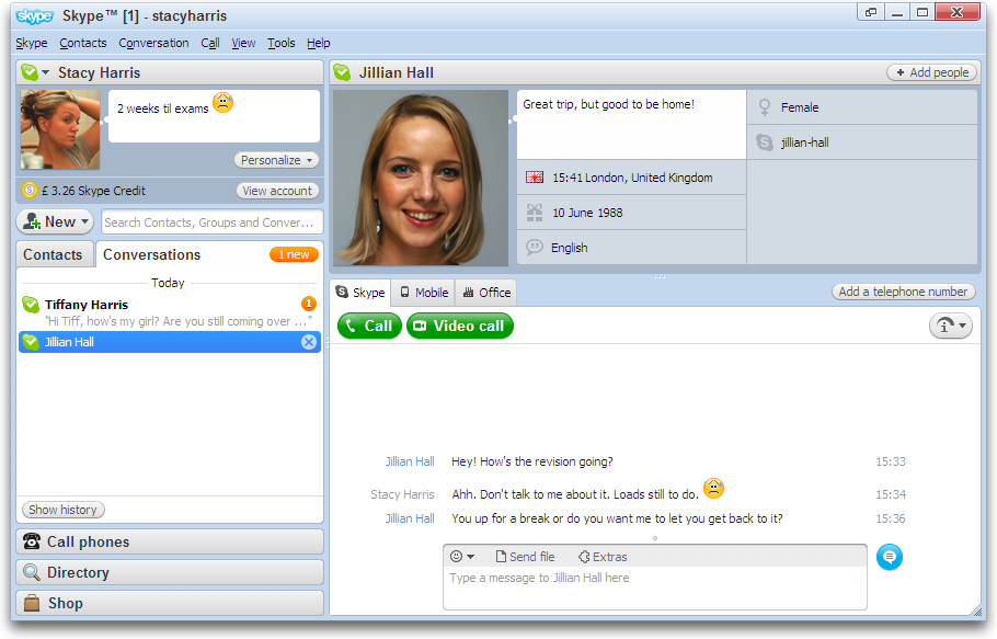 how do i make a phone call using skype