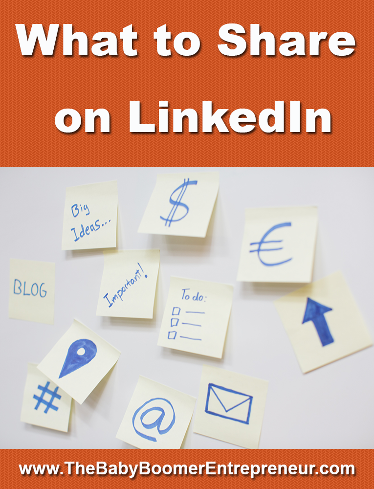 What to share on LinkedIn