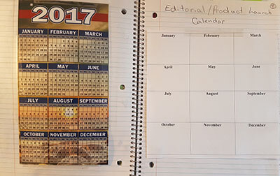 Editorial Calendar - Bullet Journal