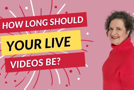 People ask Andrea Stenberg How long should your live videos be