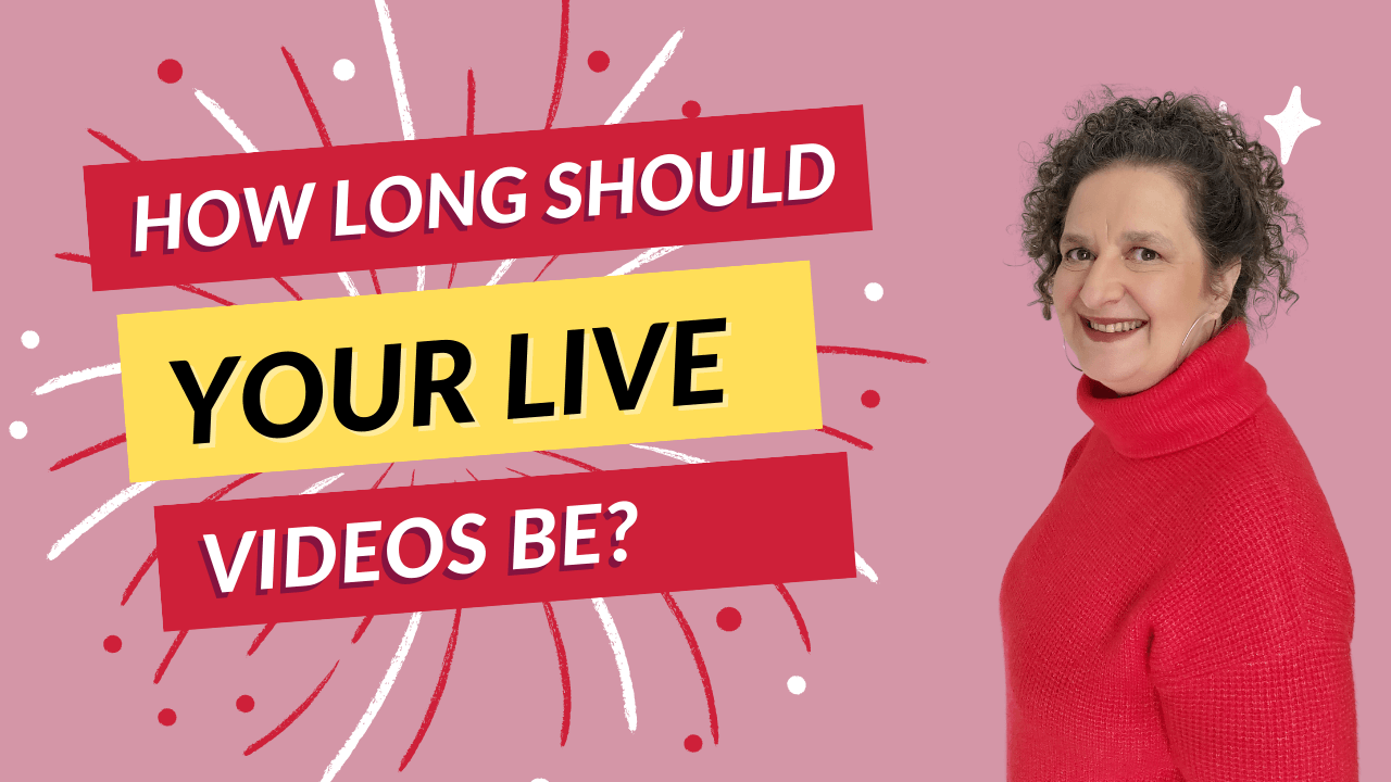 People ask Andrea Stenberg How long should your live videos be